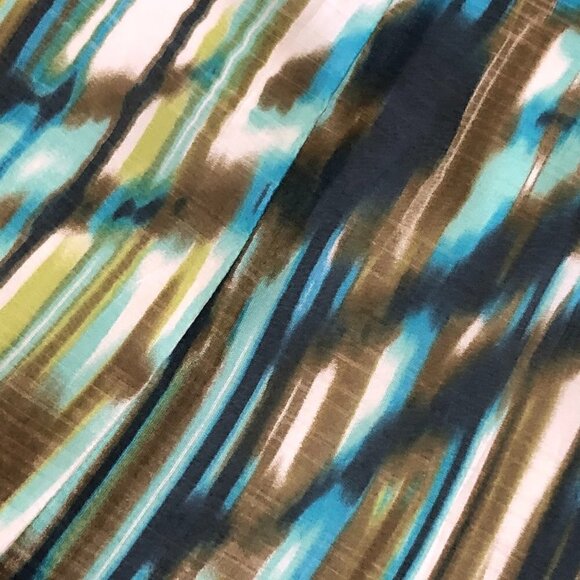 NIC & ZOE Watercolor Silk Blend Midi Skirt - Picture 4 of 10